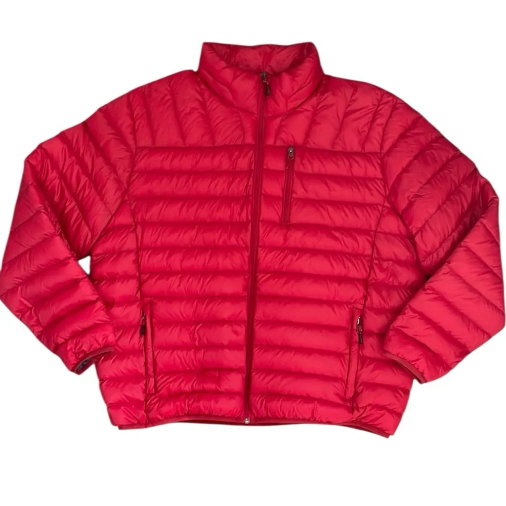 Hawke & Co Sport Men’s Red Down-Filled Performance Packable Jacket XXL EUC